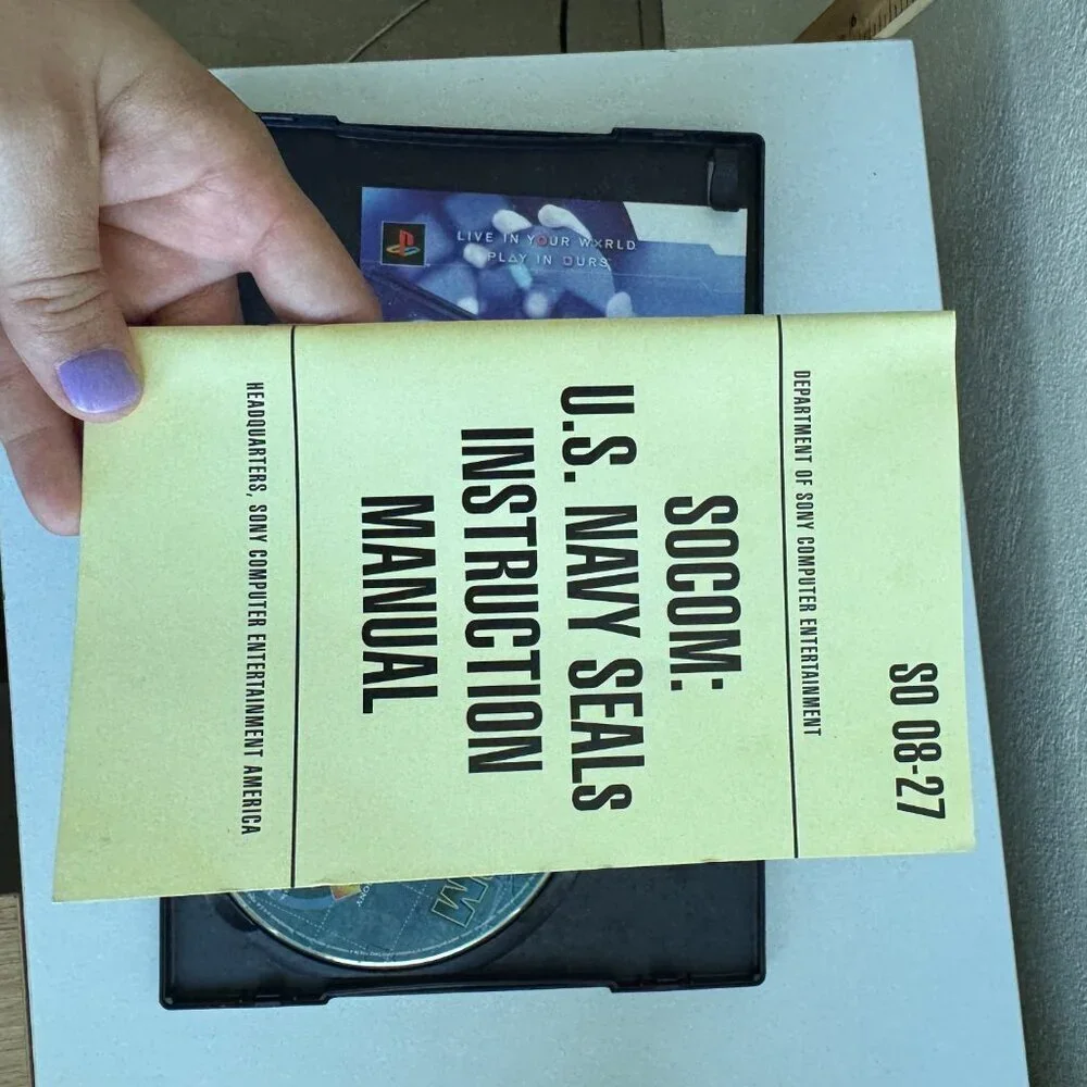 SOCOM U.S. Navy SEALs PS2 Greatest Hits Complete w/ Manual Tested
